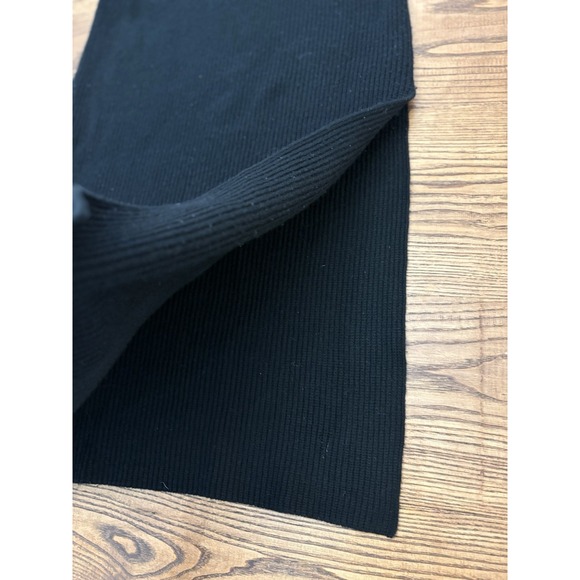 Helmet Lang Women's Medium Ribbed Wool Cashmere Side Slit Tunic Sweater - Picture 2 of 7